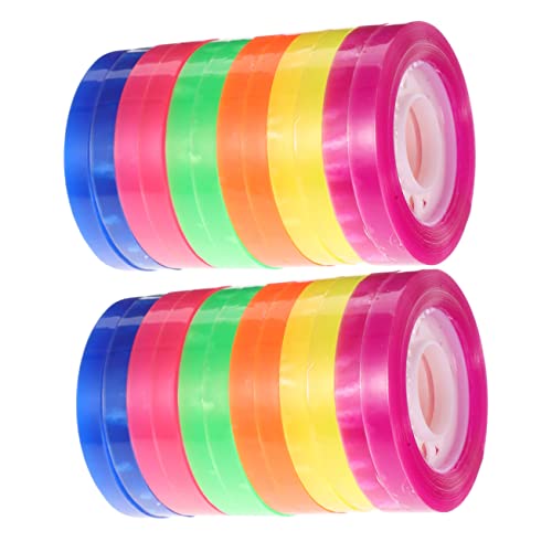 FUNOMOCYA 24 Rollen Bunte Transparente Klebebänder für DIY Projekte Breit für Journaling Basteln und Kreative Dekorationen FUNOMOCYA 24 Rollen Bunte Transparente Klebebänder für DIY Projekte Breit für Journaling Basteln und Kreative Dekorationen von FUNOMOCYA