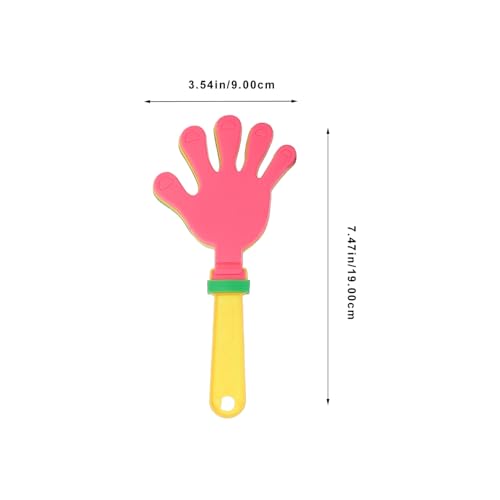 FUNOMOCYA 24 Stück Teiliges Handklatscher aus Abs Kunststoff Bunte Geräuschmacher mit Tragbarem Design für Partyzubehör Kindergeburtstage Sportveranstaltungen und Festlichkeiten von FUNOMOCYA