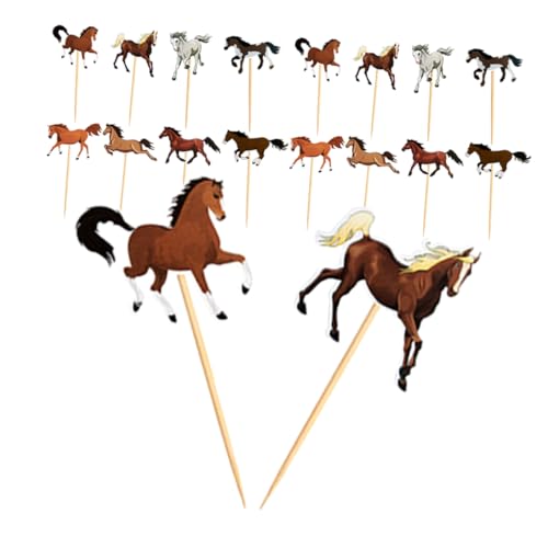 FUNOMOCYA 24 Stück Teiliges Pferd Cake Topper Set Kreative Pferdeform Tortendeko für Jungen Geburtstag Vielseitige Kuchen und Cupcake Dekoration für Kindergeburtstag und Pferdeparty FUNOMOCYA 24 Stück Teiliges Pferd Cake Topper Set Kreative Pferdeform Tortendeko für Jungen Geburtstag Vielseitige Kuchen und Cupcake Dekoration für Kindergeburtstag und Pferdeparty von FUNOMOCYA