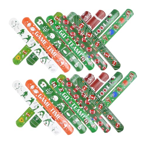 FUNOMOCYA 24 Stück Teiliges Rugby Schnapparmband aus Langlebigem PVC Leichte Sportarmbänder für Fußballparty Strapazierfähige Fußballfans Armbänder als Mitgebsel FUNOMOCYA 24 Stück Teiliges Rugby Schnapparmband aus Langlebigem PVC Leichte Sportarmbänder für Fußballparty Strapazierfähige Fußballfans Armbänder als Mitgebsel von FUNOMOCYA