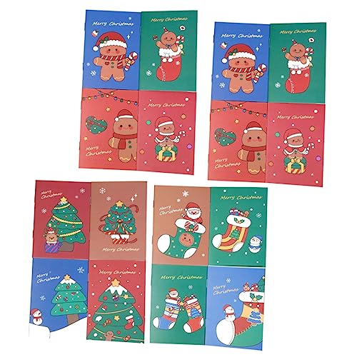 FUNOMOCYA 24 Stück Teiliges Weihnachts Notizbuch Weichumschlag Cartoon Motive mit Gingerbread Weihnachtsbaum Weihnachtsstrumpf Tragbare Kleine Notizhefte Geeignet für Schüler FUNOMOCYA 24 Stück Teiliges Weihnachts Notizbuch Weichumschlag Cartoon Motive mit Gingerbread Weihnachtsbaum Weihnachtsstrumpf Tragbare Kleine Notizhefte Geeignet für Schüler von FUNOMOCYA