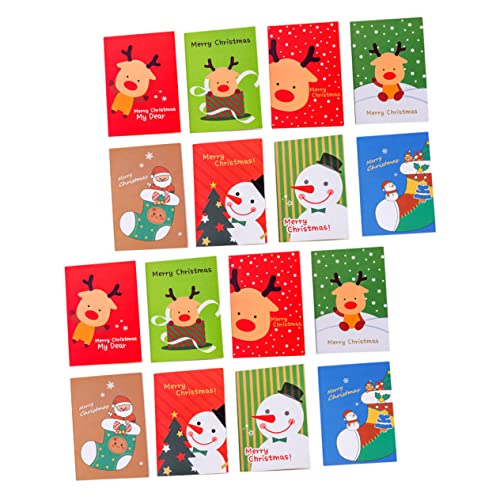 FUNOMOCYA 24St Weihnachtstaschenbuch weihnachtsschneemann notizbuch Mini-Weihnachtsnotizbuch weihnachtsmotiv weihnachts figuren Geschenkidee Weihnachts-Notizblock Cartoon-Notizblock Papier von FUNOMOCYA