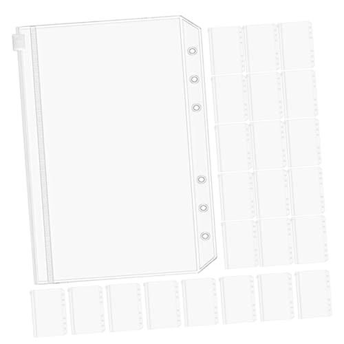 FUNOMOCYA 25 Stück Teiliges Binder Pocket aus Wasserdichtem PVC Reißverschluss Mappen zur Dokumentenaufbewahrung Leicht und Tragbar für Büro Schule Reisen und Organisation FUNOMOCYA 25 Stück Teiliges Binder Pocket aus Wasserdichtem PVC Reißverschluss Mappen zur Dokumentenaufbewahrung Leicht und Tragbar für Büro Schule Reisen und Organisation von FUNOMOCYA
