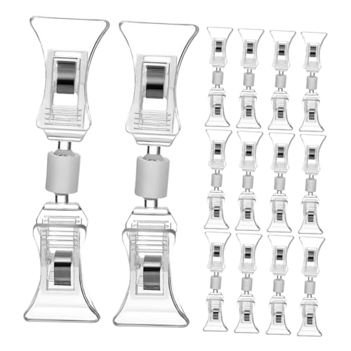 FUNOMOCYA 25 Stück Transparente Drehbare Schilder Clips Stabile Kunststoff Preisschildhalter Doppelte Halterung für Merchandising Vielseitig Einsetzbar in Einzelhandel Supermarkt FUNOMOCYA 25 Stück Transparente Drehbare Schilder Clips Stabile Kunststoff Preisschildhalter Doppelte Halterung für Merchandising Vielseitig Einsetzbar in Einzelhandel Supermarkt von FUNOMOCYA