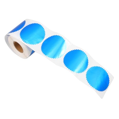 FUNOMOCYA 250Stücke Selbstklebende Prägeaufkleber Blau für Zertifikate und Auszeichnungen Langlebig mit Jakobsmuschelkante für Offizielle Dokumente und Kreative Bastelprojekte FUNOMOCYA 250Stücke Selbstklebende Prägeaufkleber Blau für Zertifikate und Auszeichnungen Langlebig mit Jakobsmuschelkante für Offizielle Dokumente und Kreative Bastelprojekte von FUNOMOCYA