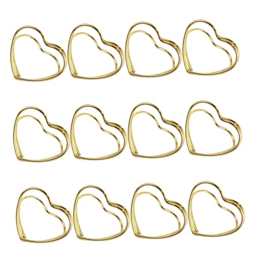 FUNOMOCYA 25Stücke Herzförmiger Tischkartenhalter aus Metall für Hochzeiten Geburtstagsfeiern und Besondere Anlässe Vielseitig und Memo Halter Einsetzbar Romantisches von FUNOMOCYA
