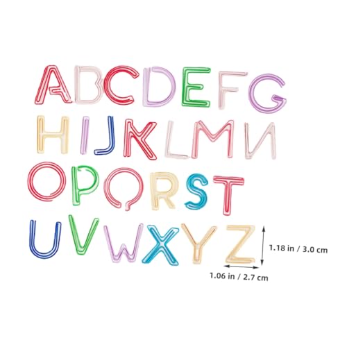 FUNOMOCYA 26 Stück Bunte Alphabet Papierklammern Lesezeichen mit Einzigartigem Design Stabile Büroklammern für Dokumentenorganisation Vielseitig als Memo Datei organizer Geeignet FUNOMOCYA 26 Stück Bunte Alphabet Papierklammern Lesezeichen mit Einzigartigem Design Stabile Büroklammern für Dokumentenorganisation Vielseitig als Memo Datei organizer Geeignet von FUNOMOCYA