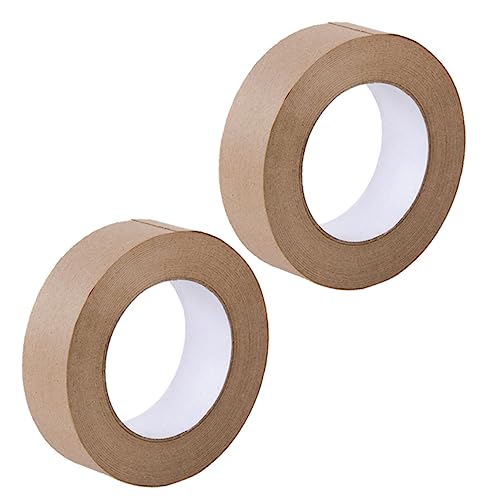 FUNOMOCYA 2Rolle Kraftpapier Klebeband Wasseraktiviert Für Kartonverpackungen Starke Haftung Für Sichere Versiegelung Und Schutz Ihrer Pakete FUNOMOCYA 2Rolle Kraftpapier Klebeband Wasseraktiviert Für Kartonverpackungen Starke Haftung Für Sichere Versiegelung Und Schutz Ihrer Pakete von FUNOMOCYA