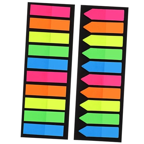 FUNOMOCYA 2Sätze Sticky Index Tabs für Buchseiten Annotierbare Registerkarten für Effizientes Lernen und Arbeiten Praktische Markierungen für Studienunterlagen von FUNOMOCYA