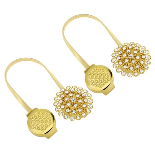FUNOMOCYA 2St Kristallvorhang Vorhanghalter aus Strass Magnetische Vorhanghalter Goldene Vorhanghalter vorhängeschloss Fenstervorhänge Gardinenhalter magnetisch Raffhalter für Gardinen Feder FUNOMOCYA 2St Kristallvorhang Vorhanghalter aus Strass Magnetische Vorhanghalter Goldene Vorhanghalter vorhängeschloss Fenstervorhänge Gardinenhalter magnetisch Raffhalter für Gardinen Feder von FUNOMOCYA