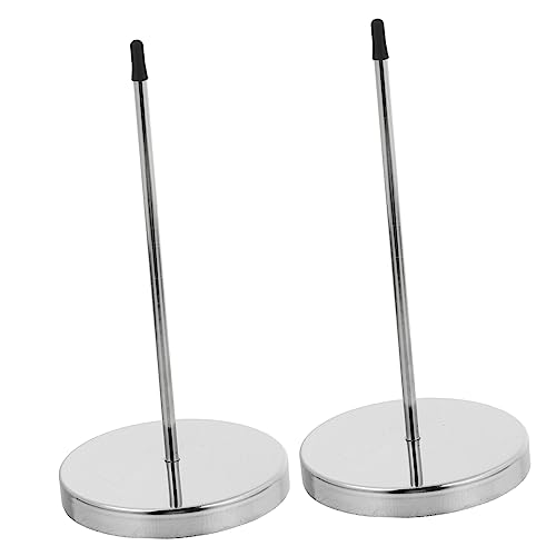 FUNOMOCYA 2Stücke Quittungshalter Spike Praktische Memo Holder für Restaurant Büro und Stabiler Schreibtisch Organizer mit Runder Basis für Rechnungen Notizen und Tickets von FUNOMOCYA