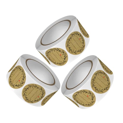 FUNOMOCYA 3 Rollen Selbstklebende Kraftpapier Etiketten Rund Marmeladenglas Aufkleber Wiederverwendbar Beschreibbar Vorratsdosen Küchenetiketten für Einmachen und Backen FUNOMOCYA 3 Rollen Selbstklebende Kraftpapier Etiketten Rund Marmeladenglas Aufkleber Wiederverwendbar Beschreibbar Vorratsdosen Küchenetiketten für Einmachen und Backen von FUNOMOCYA