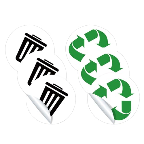 FUNOMOCYA 3 Sätze Recycling Aufkleber Selbstklebend Mülltonnen Etiketten für Innen und Außen Mülltrennung Nachhaltig und Sichtbar für Abfallbehälter FUNOMOCYA 3 Sätze Recycling Aufkleber Selbstklebend Mülltonnen Etiketten für Innen und Außen Mülltrennung Nachhaltig und Sichtbar für Abfallbehälter von FUNOMOCYA