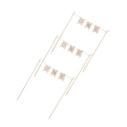 FUNOMOCYA 3 Stück Holz Cake Topper One Stabile Tortendeko für Geburtstag Rustikale Holz Kuchendekoration mit Banner-design Natürliche Holzoptik für Geburtstagsparty FUNOMOCYA 3 Stück Holz Cake Topper One Stabile Tortendeko für Geburtstag Rustikale Holz Kuchendekoration mit Banner-design Natürliche Holzoptik für Geburtstagsparty von FUNOMOCYA