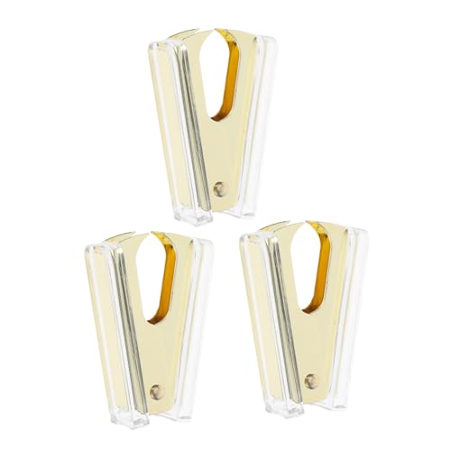 FUNOMOCYA 3 Stück Klammer Schreibtischhefter Tragbarer Nagelheber Winziger Hefter Nagelentferner Heften Für Schreibtisch Klaren Nagel Entfernen Abzieher Süßer Mini-hefter Golden von FUNOMOCYA