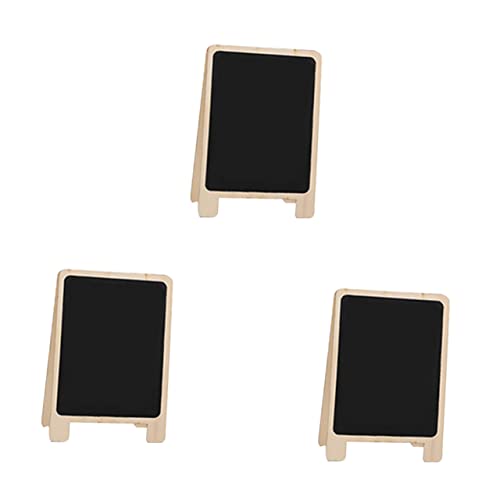 FUNOMOCYA 3 Stück Nachrichtentafel write board hochzeitslaken zeichentusche decor hochzeitstruhe Memoboards Tafelzeltschild hochzeitsdeko Schreibtafeln aus Holz Anzeigetafeln Zypresse Black von FUNOMOCYA