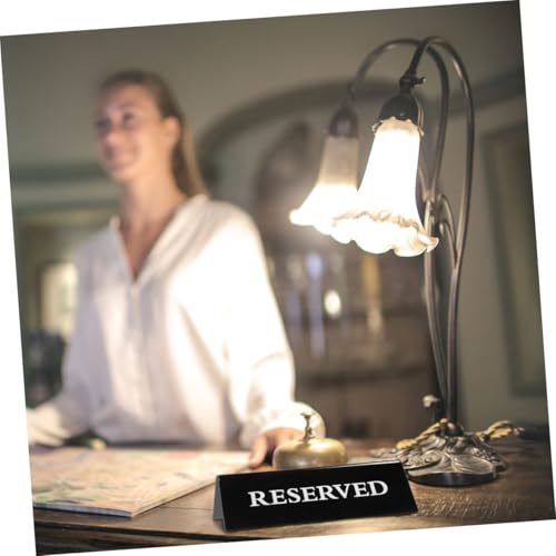 FUNOMOCYA 3 Stück Schwarze Acryl Tischreservierungsschilder V Förmig Sichtbare Reservierungsanzeige für Hochzeit Restaurant Hotel Vielseitig Einsetzbar und Langlebig von FUNOMOCYA