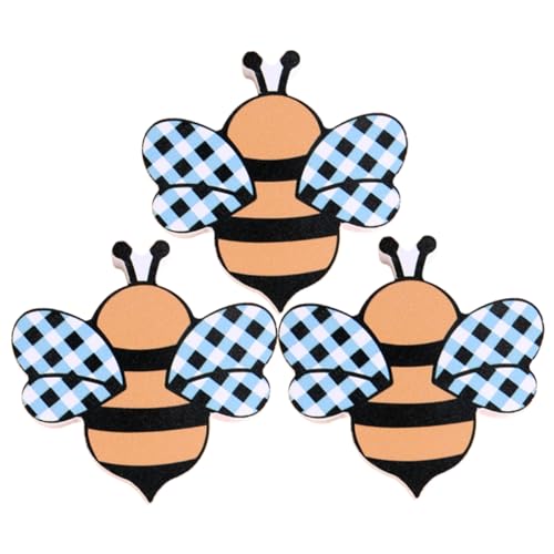 FUNOMOCYA 3 Stück Teiliges Bienen aus Metall für Tisch und Regal Landhausstil Tischdeko Leicht Vielseitig für Wohnzimmer Schlafzimmer und Büro von FUNOMOCYA