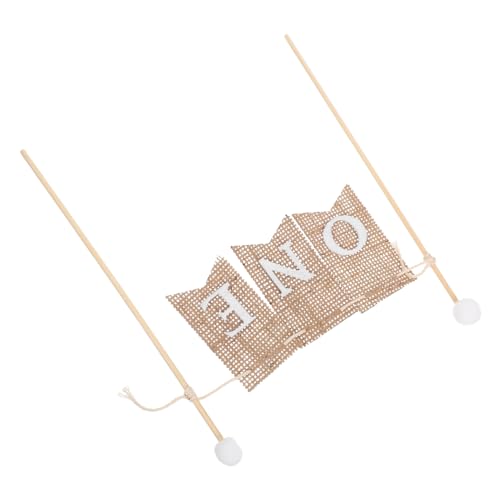 FUNOMOCYA 3 Stück Teiliges Geburtstags-tortenbanner Handgefertigt Rustikale Kuchendekoration Wiederverwendbare Happy Birthday Cake Flag für Junge Mädchen Erstes Jubiläum Geburtstagsfeier von FUNOMOCYA