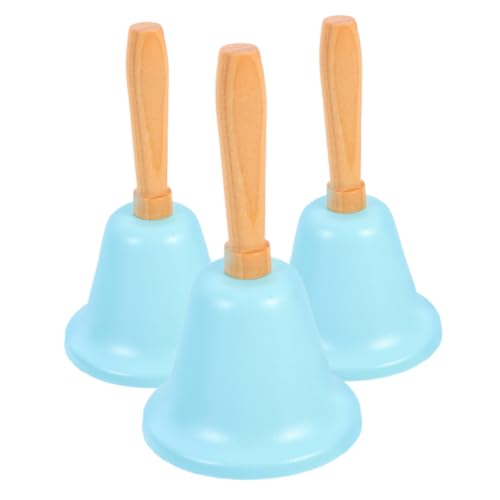 FUNOMOCYA 3 Stück Teiliges Handglocken für Senioren und Lehrer Jingle Bell für Haustiertraining Tragbare Tischglocke für Zuhause und Veranstaltungen von FUNOMOCYA