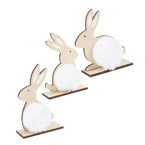 FUNOMOCYA 3 Stück Teiliges Osterdeko aus Holz Niedliche Hasen für Festliche Wohnraumgestaltung für Partys und für Freunde FUNOMOCYA 3 Stück Teiliges Osterdeko aus Holz Niedliche Hasen für Festliche Wohnraumgestaltung für Partys und für Freunde von FUNOMOCYA