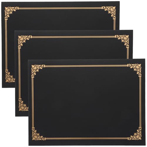 FUNOMOCYA 3 Stück Teiliges Schwarze Urkundenhüllen aus Papier Elegante Zertifikatschutzhüllen mit Stabiler Verarbeitung Langlebige Dokumentenmappe für Diplome und Auszeichnungen Stilvoller FUNOMOCYA 3 Stück Teiliges Schwarze Urkundenhüllen aus Papier Elegante Zertifikatschutzhüllen mit Stabiler Verarbeitung Langlebige Dokumentenmappe für Diplome und Auszeichnungen Stilvoller von FUNOMOCYA