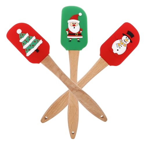 FUNOMOCYA 3 Stück Teiliges Silikon Backspatel Set Kratzfest Flexibel zum Kuchen Butter und Teigrühren Leicht zu Reinigen Weihnachtlich für Zuhause und Partygebrauch FUNOMOCYA 3 Stück Teiliges Silikon Backspatel Set Kratzfest Flexibel zum Kuchen Butter und Teigrühren Leicht zu Reinigen Weihnachtlich für Zuhause und Partygebrauch von FUNOMOCYA