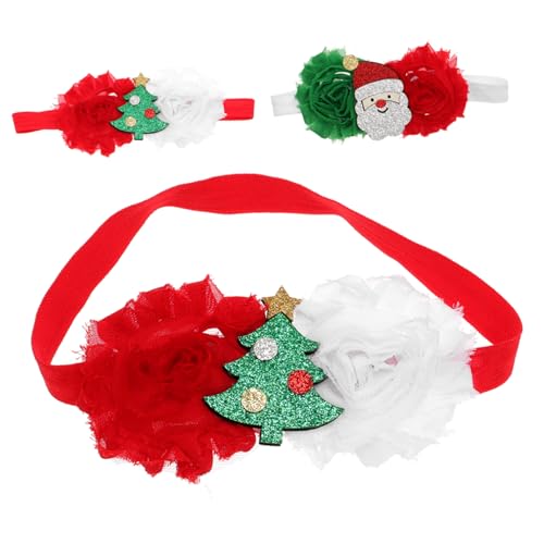 FUNOMOCYA 3 Stück Teiliges Stirnband Weihnachten Halloween Stretchy Haarreif Haarschmuck für Mädchen Party Accessoires Bequem und Fest Sitzend Vielseitig Einsetzbar von FUNOMOCYA