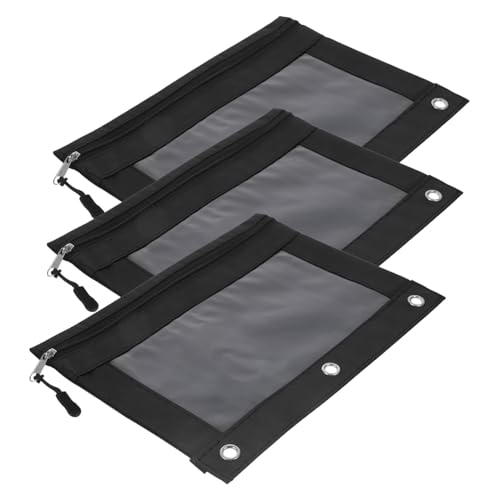 FUNOMOCYA 3 Stück Zinn tragbar Bleistift-Bonbonschachteln Auto Ordnertasche mit 3 Ringen reißverschluss aufbewahrungssack geldborse Aktentasche für Ordner Federmäppchen für Ordner Polyester FUNOMOCYA 3 Stück Zinn tragbar Bleistift-Bonbonschachteln Auto Ordnertasche mit 3 Ringen reißverschluss aufbewahrungssack geldborse Aktentasche für Ordner Federmäppchen für Ordner Polyester von FUNOMOCYA