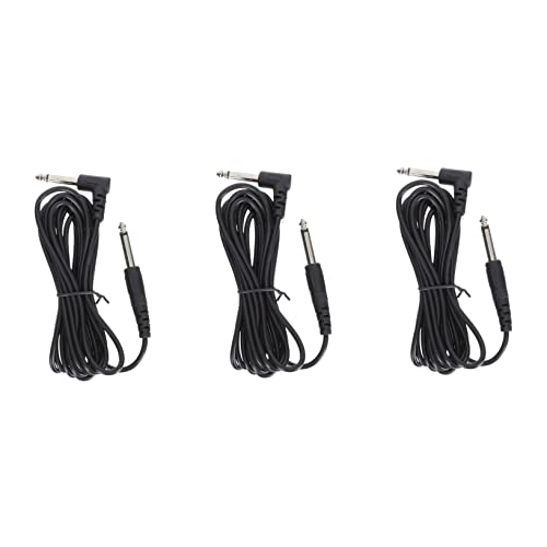 FUNOMOCYA 3 Stücke Audioleitung lautsprecher Audioverbindungskabel gitarre kabel versorgung Audiokabel Kabel für E-Gitarre Gitarrenanschlusskabel Zinklegierung Black von FUNOMOCYA
