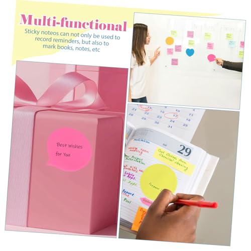 FUNOMOCYA 30 Blatt Bunte Mini Haftnotizen Selbstklebend für Pads Klebezettel Notizblock für Schule Büro Zuhause Farbige Notizzettel zum Markieren und Organisieren von FUNOMOCYA