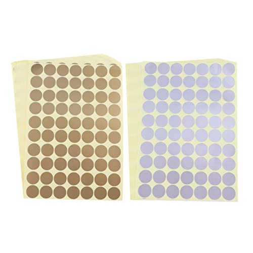 FUNOMOCYA 30 Blatt Farbpunkt-Aufkleber Stichworte runden Kreis klebrig Formen selbstklebende, abnehmbare Etiketten selbstklebende Farbcodierungsaufkleber schälen und Stickpunkte Silber FUNOMOCYA 30 Blatt Farbpunkt-Aufkleber Stichworte runden Kreis klebrig Formen selbstklebende, abnehmbare Etiketten selbstklebende Farbcodierungsaufkleber schälen und Stickpunkte Silber von FUNOMOCYA