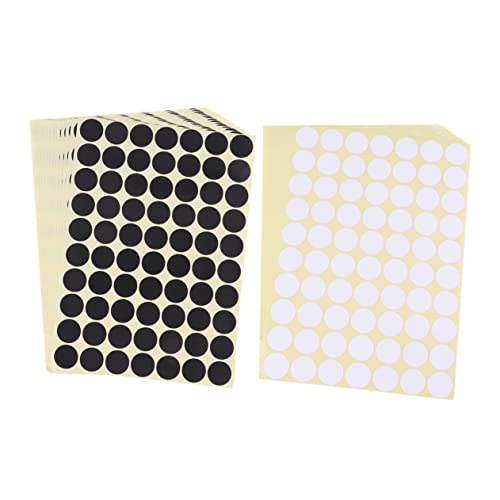 FUNOMOCYA 30 Blatt Farbpunkt-aufkleber Etiketten Selbstklebende Aufkleber Kleine Punkte Dots -aufkleber Größe Aufkleber Kreis Aufkleber Punktaufkleber Farbenfrohe Kreisaufkleber Weiß von FUNOMOCYA