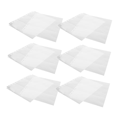 FUNOMOCYA 30 Blatt Teiliges PP Kartenhüllen für Ringordner Fächer Doppelseitig Transparente Foto und Spielkarten Organizer mit Großer Kapazität Langlebige Sammelkarten Aufbewahrungstaschen FUNOMOCYA 30 Blatt Teiliges PP Kartenhüllen für Ringordner Fächer Doppelseitig Transparente Foto und Spielkarten Organizer mit Großer Kapazität Langlebige Sammelkarten Aufbewahrungstaschen von FUNOMOCYA