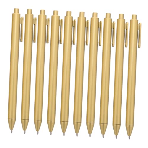 FUNOMOCYA 30 Stück Goldene Kunststoff Kugelschreiber Druckkugelschreiber mit Schwarzer Tinte Schlankes Business-design Langlebiges Material Vielseitig für Büro Schule und FUNOMOCYA 30 Stück Goldene Kunststoff Kugelschreiber Druckkugelschreiber mit Schwarzer Tinte Schlankes Business-design Langlebiges Material Vielseitig für Büro Schule und von FUNOMOCYA