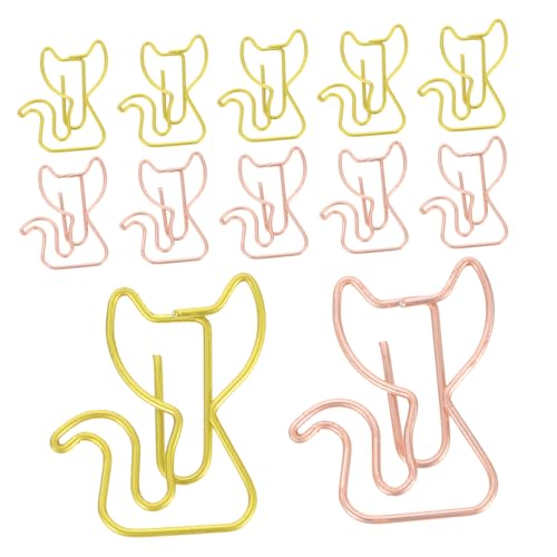 FUNOMOCYA 30 Stück Metall Büroklammern Katzenform Stabile Papierklammern Niedliche Lesezeichen Clips für Büro Schule Zuhause Dokumentenorganisation FUNOMOCYA 30 Stück Metall Büroklammern Katzenform Stabile Papierklammern Niedliche Lesezeichen Clips für Büro Schule Zuhause Dokumentenorganisation von FUNOMOCYA