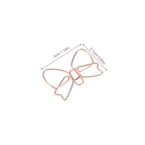 FUNOMOCYA 30 Stück Teiliges Metall Büroklammern Schleifenform Bunte Scrapbooking Clips Multifunktionale Paperclips für Büro Schule und Zuhause zum Organisieren von Dokumenten Lesezeichen von FUNOMOCYA