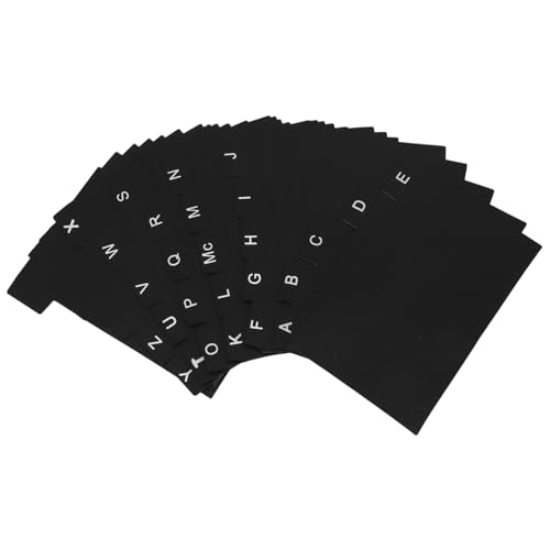 FUNOMOCYA 30 Stück Teiliges Set Schwarze PP Index Karten Trennblätter Langlebig Platzsparend Vielseitig für Arbeitsunterlagen Lernmaterialien Rezeptkarten Geeignet für Büro und Zuhause FUNOMOCYA 30 Stück Teiliges Set Schwarze PP Index Karten Trennblätter Langlebig Platzsparend Vielseitig für Arbeitsunterlagen Lernmaterialien Rezeptkarten Geeignet für Büro und Zuhause von FUNOMOCYA