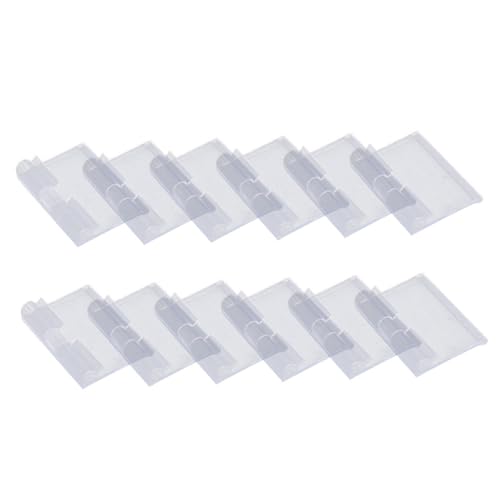 FUNOMOCYA 30 Stück Teiliges Transparentes Preisschild etiketten Hochwertigem Kunststoff Einfache Befestigung an Regalen Langlebig für Supermarktregale Buffet Lebensmittelkennzeichnung von FUNOMOCYA