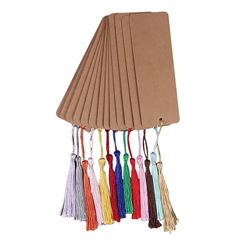 FUNOMOCYA 30 Stücke Blanko Lesezeichen aus Papier Unbemalt Selbstgemacht Lesezeichen mit Quaste Bastelset für Kartenherstellung und Dekoration für Leser und Studenten FUNOMOCYA 30 Stücke Blanko Lesezeichen aus Papier Unbemalt Selbstgemacht Lesezeichen mit Quaste Bastelset für Kartenherstellung und Dekoration für Leser und Studenten von FUNOMOCYA
