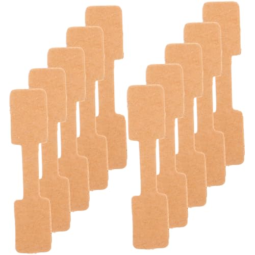 FUNOMOCYA 300 Stück Etikett aus Kraftpapier preisschild platzkarte beschriftungsschilder stickerbögen Schaufensterdekoration Einzelhandel Aufkleber Größe Armband-Tags kleine runde Etiketten von FUNOMOCYA