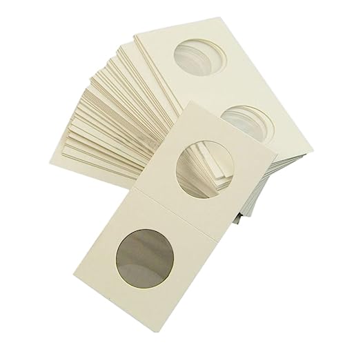 FUNOMOCYA 300 Stück Münz Lieblingspapierclip Briefmarkenhalter Münz-büroklammer Aufbewahrungsbehälter Weiß von FUNOMOCYA