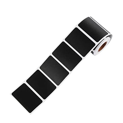 FUNOMOCYA 300 Tafelaufkleber für die Küche Aufkleber Beschriftungen Etikett doppelseitig abnehmbar hochzeitsdirndl hochzeitstruhe label Aufkleber für Behälter ablösbare Tafelaufkleber Black von FUNOMOCYA