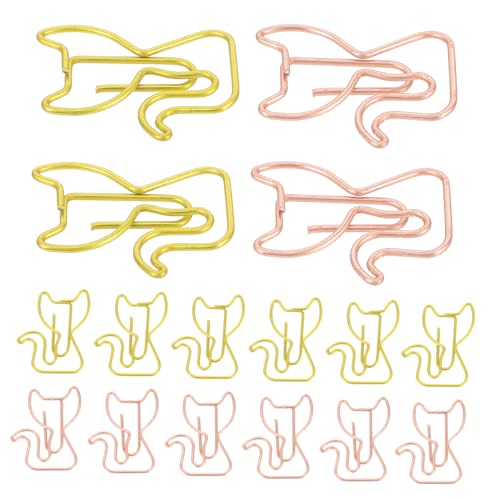 FUNOMOCYA 30Stücke Katzen Form Metall Büroklammern Kreative Papierclips für Büro Schule und Zuhause Süße Lesezeichen und Memo Clips für Dokumente und Notizen Goldene FUNOMOCYA 30Stücke Katzen Form Metall Büroklammern Kreative Papierclips für Büro Schule und Zuhause Süße Lesezeichen und Memo Clips für Dokumente und Notizen Goldene von FUNOMOCYA
