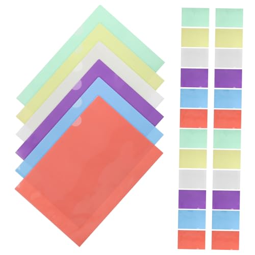 FUNOMOCYA 36 Stück Teiliges Transparente Kunststoff dokumentenhüllen Klarsichthüllen Sammelmappen für Büro und Schule Leichte Strapazierfähige Projektmappen in Verschiedenen Farben FUNOMOCYA 36 Stück Teiliges Transparente Kunststoff dokumentenhüllen Klarsichthüllen Sammelmappen für Büro und Schule Leichte Strapazierfähige Projektmappen in Verschiedenen Farben von FUNOMOCYA