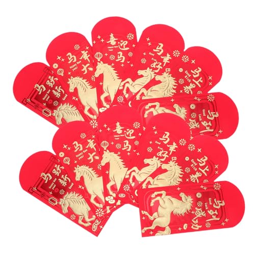 FUNOMOCYA 36 Stück roter umschlag des neuen jahres rotes paket des neuen jahres chinesischer Neujahrsumschläge Neujahrs Hongbao Chinesisches Neujahr rote Pakete Neujahrsgeldumschläge Papier von FUNOMOCYA