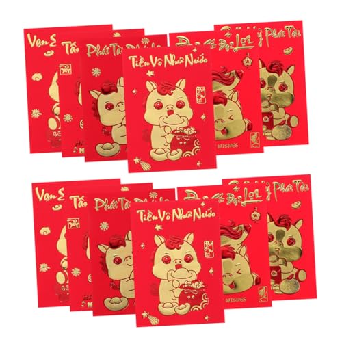 FUNOMOCYA 360 Stück Vietnamesische Rote Umschläge Jahr Des Pferdes Neujahrsumschläge Lunar Year Geldumschläge mit Vietnamesischem Text für Frühlingsfest Feierlichkeiten FUNOMOCYA 360 Stück Vietnamesische Rote Umschläge Jahr Des Pferdes Neujahrsumschläge Lunar Year Geldumschläge mit Vietnamesischem Text für Frühlingsfest Feierlichkeiten von FUNOMOCYA