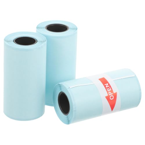 FUNOMOCYA 3Rollen Selbstklebende Bedruckbare Korrekturetiketten Abnehmbare Aufkleber Für Thermobondrucker Mit Blauer Rückseite Für Bürozwecke FUNOMOCYA 3Rollen Selbstklebende Bedruckbare Korrekturetiketten Abnehmbare Aufkleber Für Thermobondrucker Mit Blauer Rückseite Für Bürozwecke von FUNOMOCYA