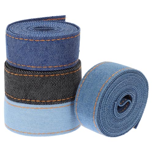 FUNOMOCYA 4 Rollen Denim Geschenkband Breit Je Farbe Strapazierfähiges Vielseitiges Näh und Verpackungsband für DIY Kleidung Dekoration Handwerk und Schleifen Robustes Jeansstoffband FUNOMOCYA 4 Rollen Denim Geschenkband Breit Je Farbe Strapazierfähiges Vielseitiges Näh und Verpackungsband für DIY Kleidung Dekoration Handwerk und Schleifen Robustes Jeansstoffband von FUNOMOCYA