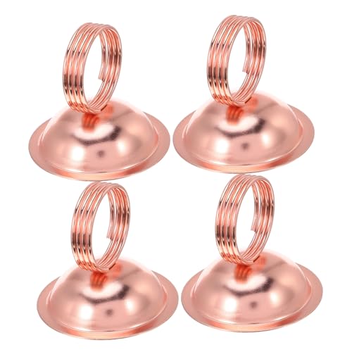 FUNOMOCYA 4 Stück Elegante Metall Notizhalter mit Rundem Sockel Stabiler Tischkartenhalter für Fotos Visitenkarten und Erinnerungen Vielseitiger Büro-organizer in Roségold Sicherer Halter FUNOMOCYA 4 Stück Elegante Metall Notizhalter mit Rundem Sockel Stabiler Tischkartenhalter für Fotos Visitenkarten und Erinnerungen Vielseitiger Büro-organizer in Roségold Sicherer Halter von FUNOMOCYA